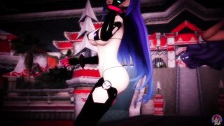 MMD Fire Emblem x Hyperdimension Neptunia // Kiss Me / Camilla x Iris Heart