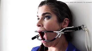 Nonstop Gagging - Dildo Ballgag Predicament