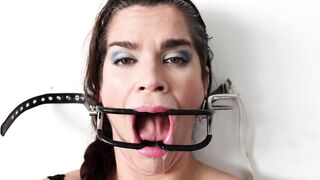 Nonstop Gagging - Dildo Ballgag Predicament