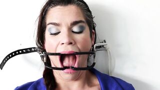 Nonstop Gagging - Dildo Ballgag Predicament