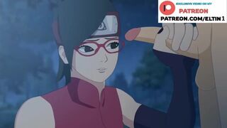 Uchiha Sarada Hot Fucking In Forest And Anal Creampie - Naruto Hentai 4k 60fps