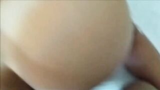 Slowly fuck my ass or I will shit on your cock, anal with cum inside, "Creampie"