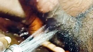 pissing and washing black pussy pissing and washing black pussy