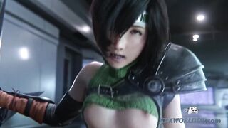 Fuck Like Heroes! Yuffie Hardcore Cock Riding - ULTRA Quality Animation