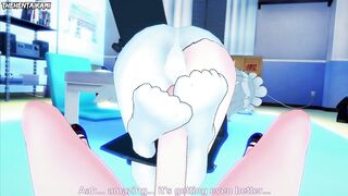 Rina from Zenless Zone Zero Gives You A Footjob Hentai POV