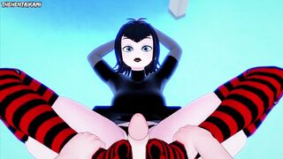 Mavis Dracula from Hotel Transylvania Gives You A Footjob Hentai POV