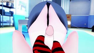 Mavis Dracula from Hotel Transylvania Gives You A Footjob Hentai POV