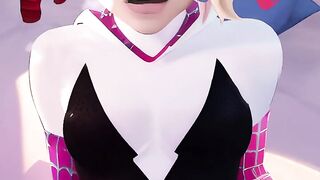 Follando el Lindo Coño de Spider Gwen - Oh My Waifu