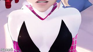 Follando el Lindo Coño de Spider Gwen - Oh My Waifu