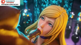 CYTE FUTANARI BLOWJOB HENTAI ANIMATED | BLONDE GIRL CUM ON FACE