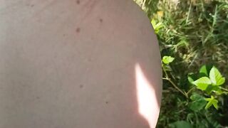 Giving my stepson Aiden a blowjob in public and he fucked me in my ass with cumshot, POV in close up