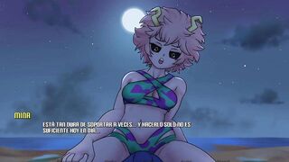 FUCKING WITH THE BEAUTIFUL MINA ASHIDO ON THE BEACH - RE HERO ACADEMY