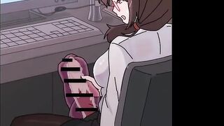 Cute Futa Office Girl Hot Toy Jerking And Cumshot | Cartoon Futanari Animation 4k 60fps