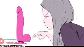 Hot Girl Try Big Anal Dildo And Cum / Best Anal Cartoon 4k 60fps