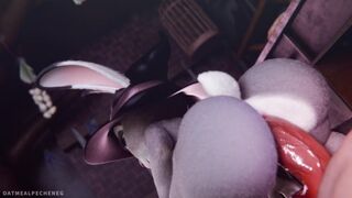 Witch Judy Hopps Turn Herself Into Blackhole and Spagettified Dick POV