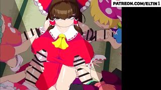 FUTA LESBIANS HOT GANGBANG JERKING ON FUTANARI PARTY AND CUMSHOT | BEST FUTA CARTOON HENTAI 4K 60FPS