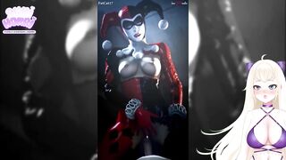 Halloween Harley Quinn FUCKS with clothes on. Rule 34 Hentai porn