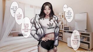 3D Korean Hentai Animation - Adidas Girl 