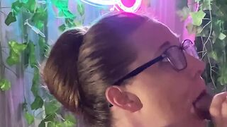 Dripdrop Behind the Scenes! Kay Lee Sucking Dick with Her Glasses on Pt 1