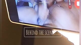 Behind The Scenes - Big Dick Sucking & Fingering Watching Porn Loud