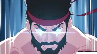 Street fighter Juri x Ryu hentai animation