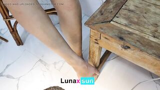 Watch my FEETS ! You jerk off and you cum NOW - Luna Daily Vlog - LunaxSun