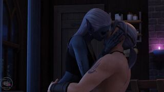 Tavern sex scene, drow and human, part 2