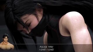 Tifa vs Jin - Reverse Headscissor - Smothering - Wresling