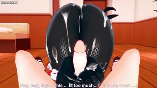 Tomoko from Watamote Gives You A Footjob Hentai POV