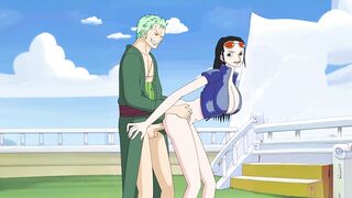 Nico Robin and Zoro (One Piece Hentai)