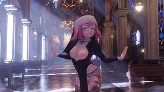 [MMD] NUN STRIP TEASE | BLACKPINK - How You Like That