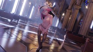 [MMD] NUN STRIP TEASE | BLACKPINK - How You Like That