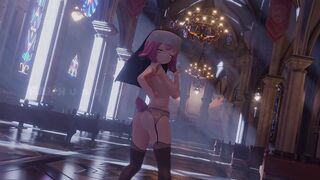 [MMD] NUN STRIP TEASE | BLACKPINK - How You Like That