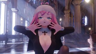 [MMD] NUN STRIP TEASE | BLACKPINK - How You Like That