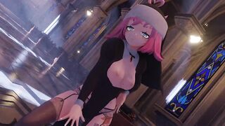 [MMD] NUN STRIP TEASE | BLACKPINK - How You Like That