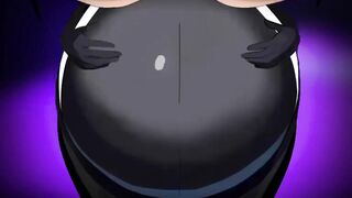 Lured by the temptation of boobs, the black succubus swallows you up