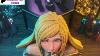 FUTANARI BLOWJOB HENTAI ANIMATED SEXY BLONDE 60FPS