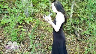 POV a Walk in the Woods with a Beautiful Goddess with a Beautiful Ass