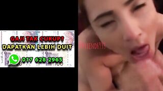 Milf melayu mix bagi blowjob sampai crot