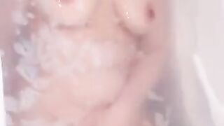 nadjouamagui big tits and curvy body masturbation bath