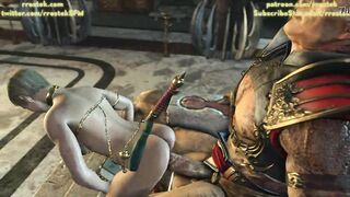 Shao Kahn and his submissive Concubine slave 3D Mortal Kombat 11 Animation