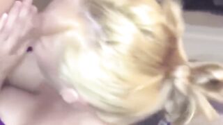 Tattooed English Blonde Giving Amazing Oral Sex