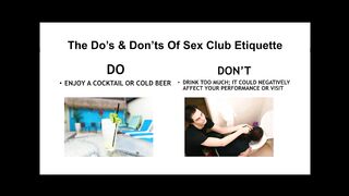 Sex Club Etiquette with miss F - Oasis Aqualounge