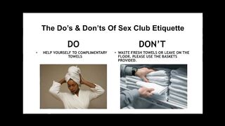 Sex Club Etiquette with miss F - Oasis Aqualounge