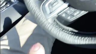 Carpark Wanking and Cumshot