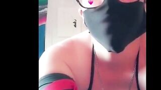 Trying on my new Sexy Ninja costume