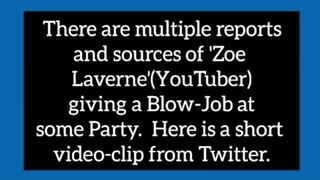 Zoe Laverne (YouTuber - A short video Clip)