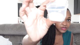 Black Youtuber milks tits and uses it as skin lotion