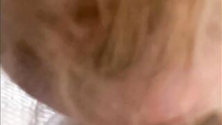 Blonde Gets Hair Pulled and Creams all over Dick