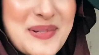 Horny Hijab  Orgasm Face Slowmotion Tiktok